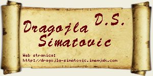 Dragojla Simatović vizit kartica